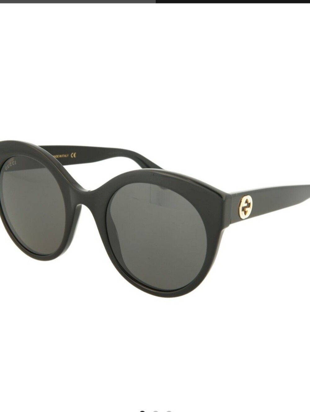 Gucci Round Black Sunglasses
